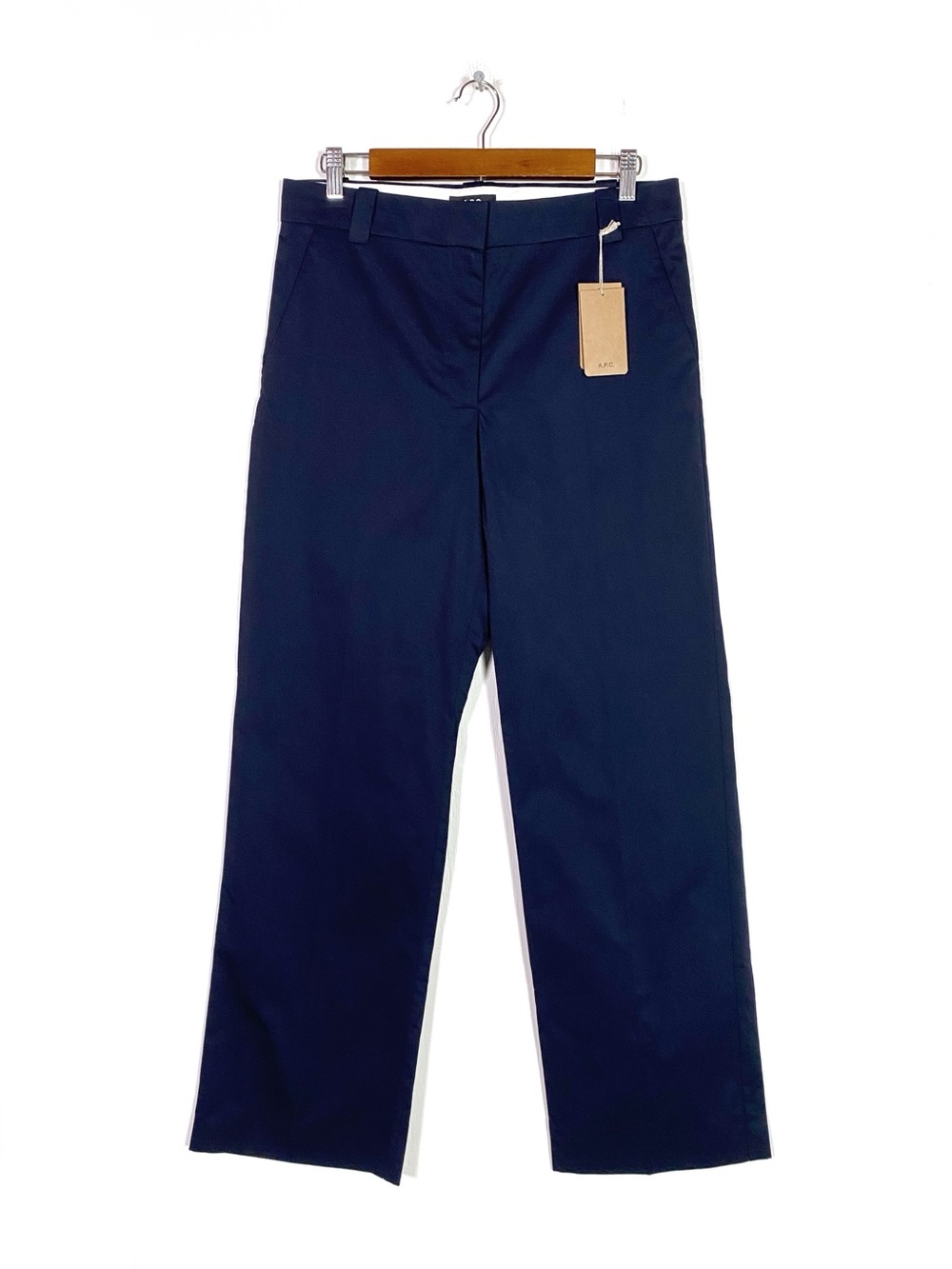 A.P.C. Katie Holmes June Trousers Navy - Picture 3 of 8